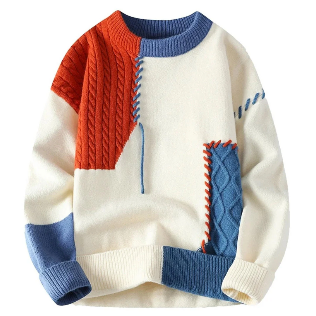 Luke™ - Patchwork-Style Jumper