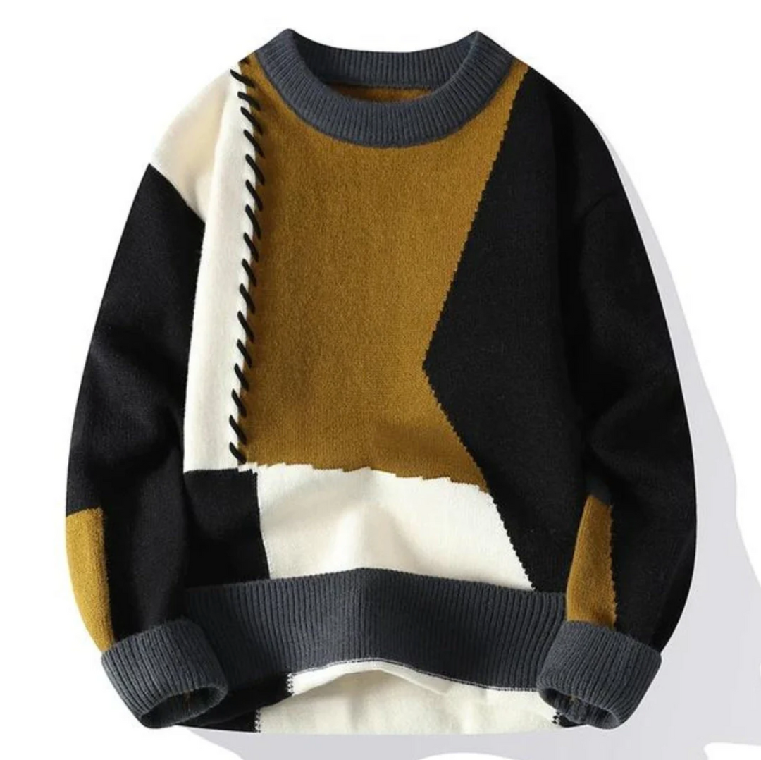 Luke™ - Patchwork-Style Jumper