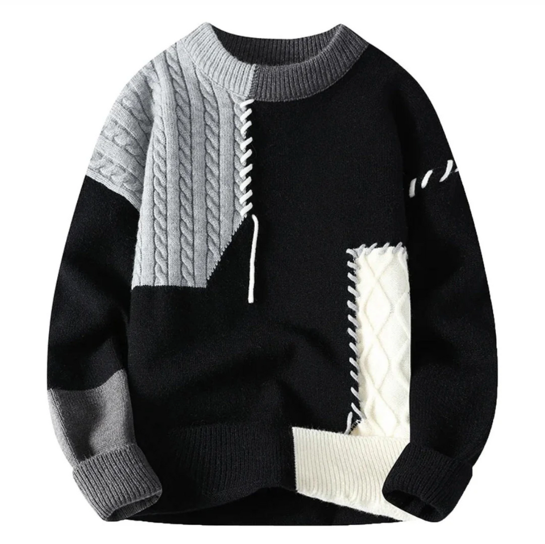 Luke™ - Patchwork-Style Jumper